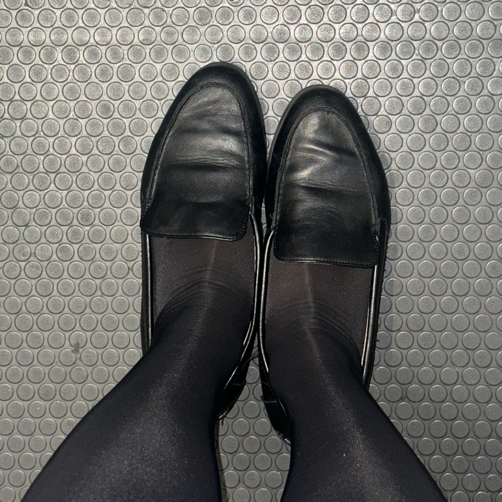 Loafers and pantyhose - Picture 2 of 2